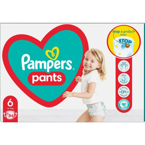Підгузки-трусики Pampers Pants 6 (14-19 кг), 84 шт., 8006540069530