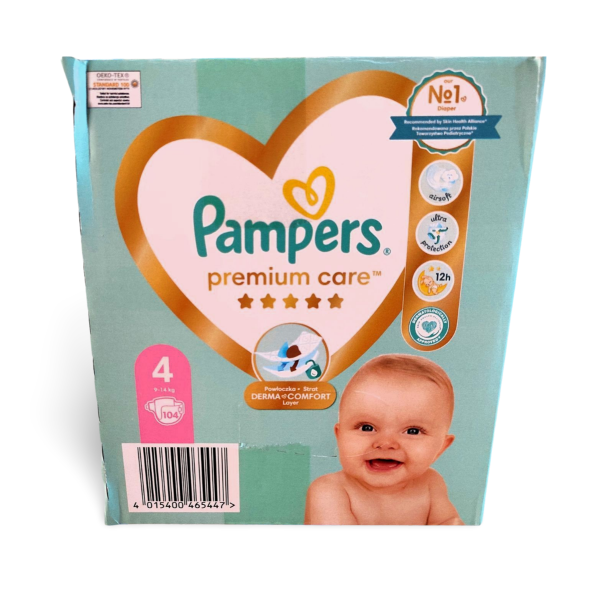 Підгузки Pampers Premium Care 4 (9-14 кг) 104 шт., 4015400465447