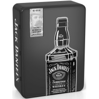 Теннесси Виски Jack Daniel's 0.7 л в металлической коробке + 2 стакана