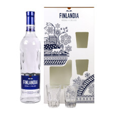 Горілка Finlandia 0.7 л 40% з 2-ма чарками