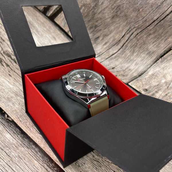 Коробка для годинника з квадратом Black-Red 1000-0251