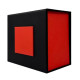 Коробка для годинника з квадратом Black-Red 1000-0251