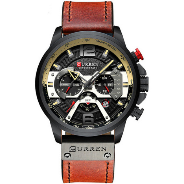 Curren 8329 Black-Brown