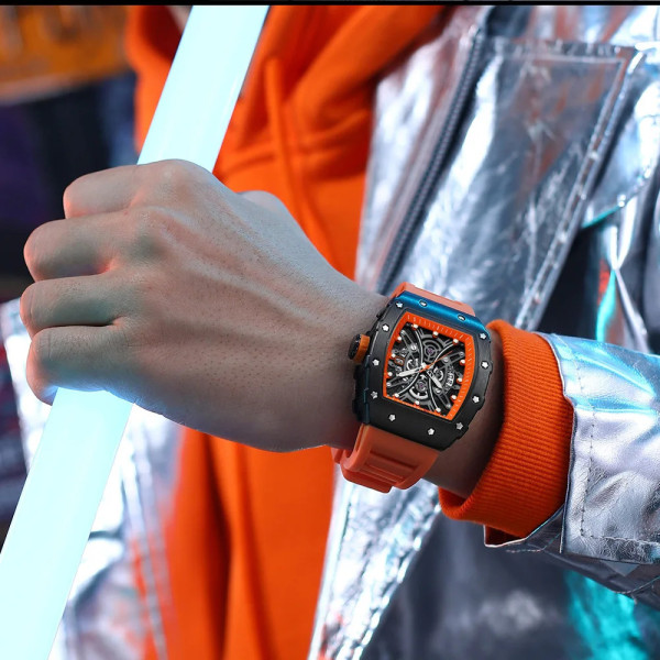 Curren 8438 Black-Orange