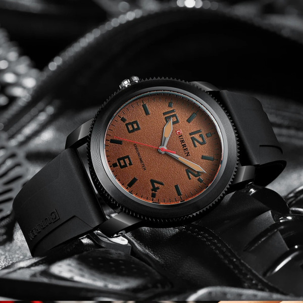 Curren 8454 Black-Brown