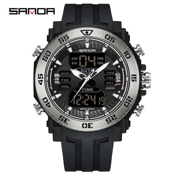 Sanda 6029 Black-Silver, 1044-0076, Sanda