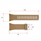 Ремінець для годинника Skmei 1420KH Khaki