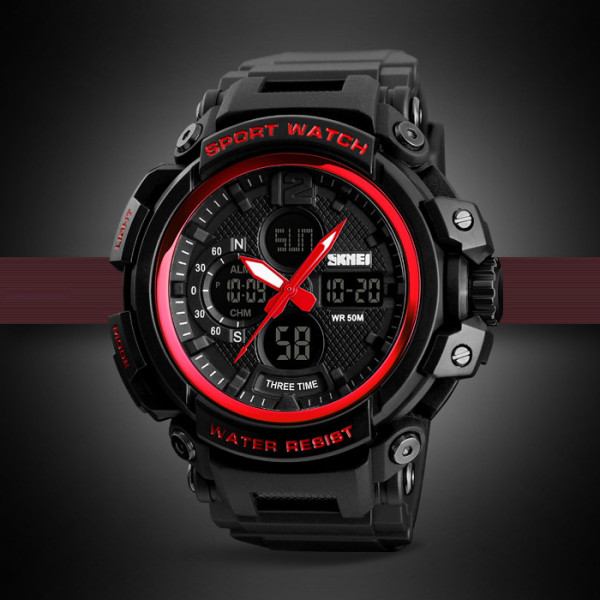 Skmei 1343RD Black-Red, 1080-0829, Skmei