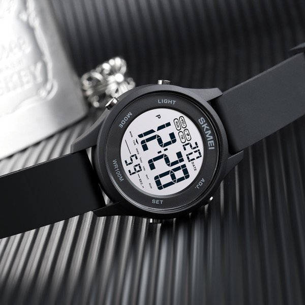 Skmei 1758BKBKWT Black Black White