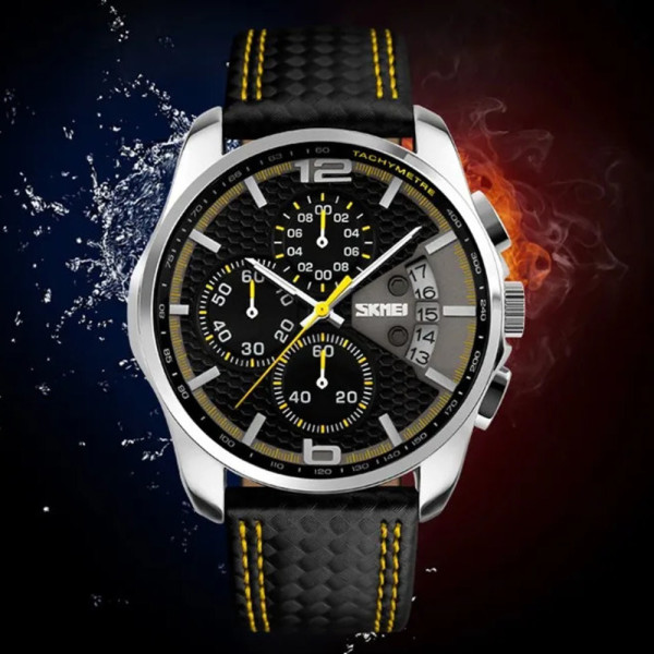 Skmei 9106YL Silver-Black-Yellow