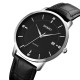Skmei 1801LSIBK Silver-Black Leather