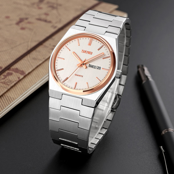 Skmei 9288SIRGSI Silver-Rose Gold-Silver