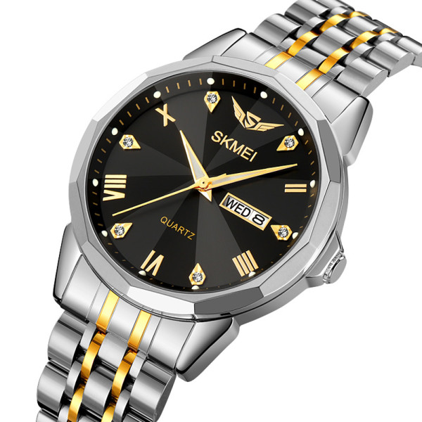 Skmei 2291TGDBK Silver-Gold-Black