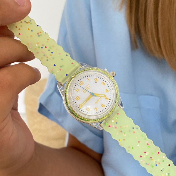 Дитячий годинник Better 008 Shine Green-White