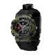 Годинник наручний Patriot 005CMGRSU ЗСУ Зелений камуфляж Паракордовий ремінець Black + Коробка