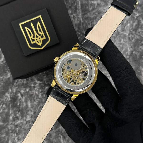 Годинник наручний Patriot 022 Gold-Black Mechanic Вільна бо Українка