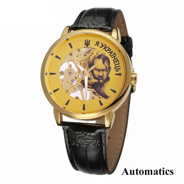 Годинник наручний Patriot 022 Gold-Black Automatics Я Українець
