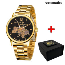 Годинник наручний Patriot 022 Gold-Black Automatics Metall Не Забуду Дім