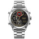 Годинник наручний Patriot 017 Ваше Лого Silver-Black Steel