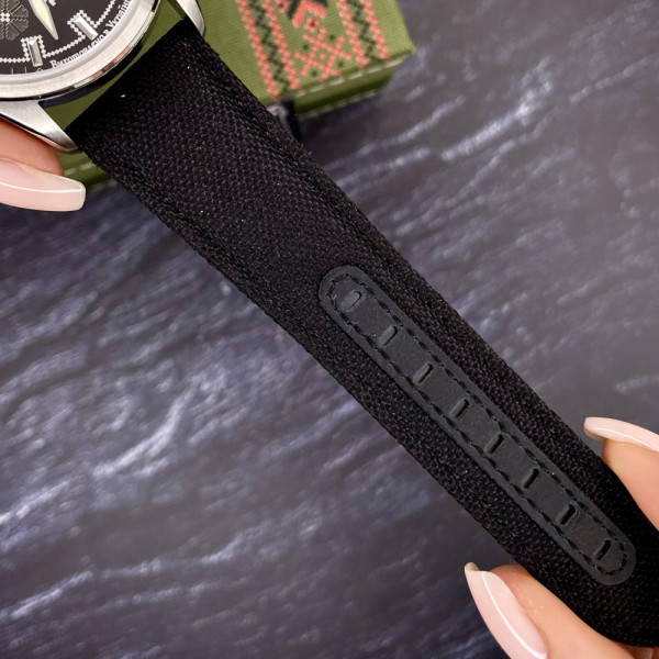 Часы наручные Awarder Embroidery Silver-Army Green Black Automatic 10ATM