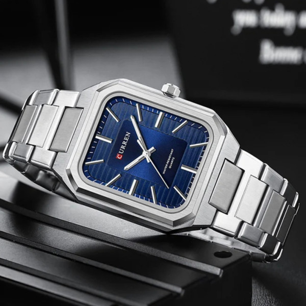 Curren 8457 Silver-Blue