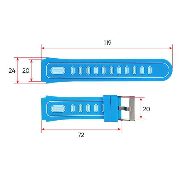 Ремінець для смарт годинника DF91 Blue