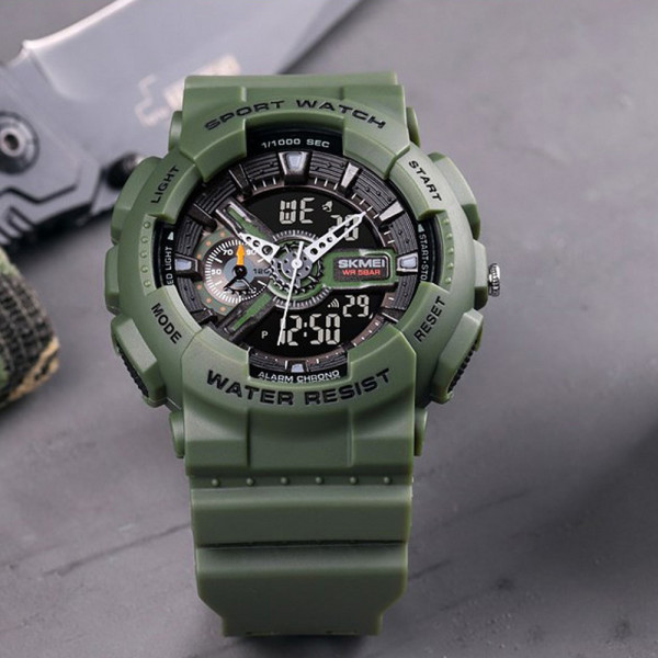 Годинник Skmei 1688 Green-Black