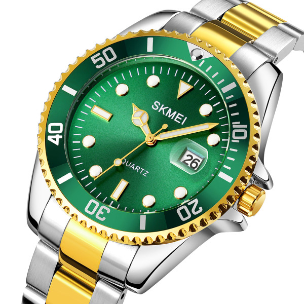 Skmei 1779TGDGN Silver-Gold-Green