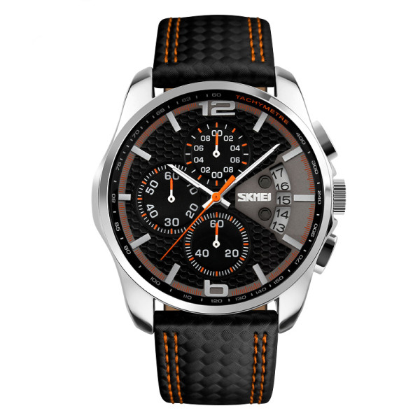 Skmei 9106OG Silver-Black-Orange