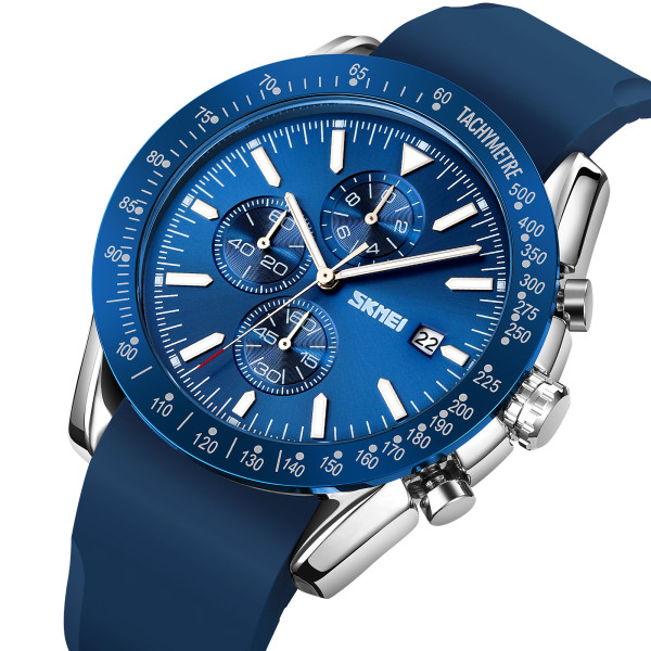 Skmei 9253PSIBU Silver-Blue Sil