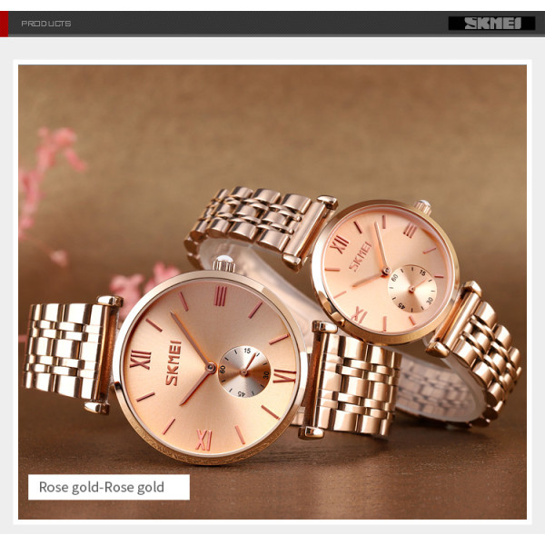 Skmei 9198RGRG-B Rose Gold-Rose Gold