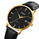 Skmei 1801LGDBK Gold-Black Leather