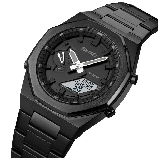 Skmei 1816BKBKWT Black-Black-White