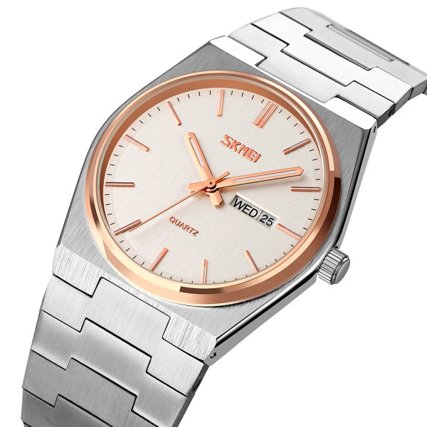 Skmei 9288SIRGSI Silver-Rose Gold-Silver
