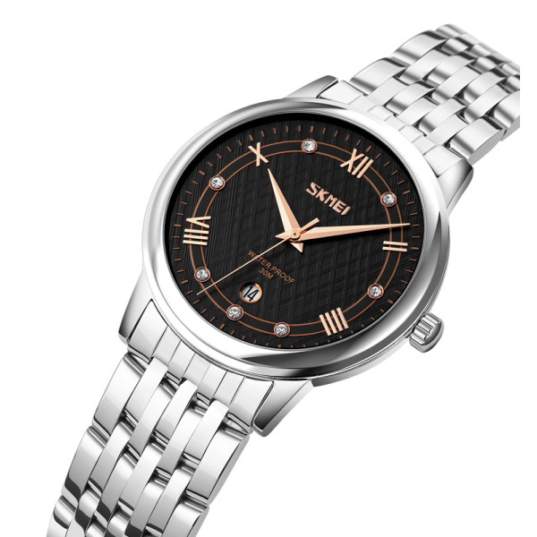Skmei 9272SIBK-S Silver-Black Lady