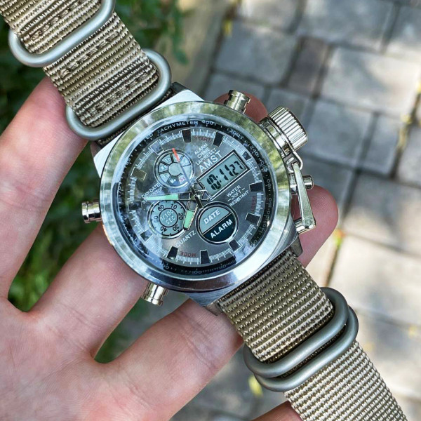 AMST 3003C SIlver-Nato Khaki