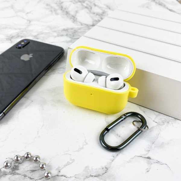 Чехол Airpods Pro Silicone Case Slim Yellow