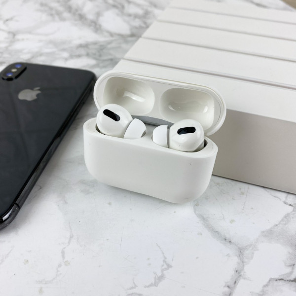 Чехол Airpods Pro Silicone Case Slim White