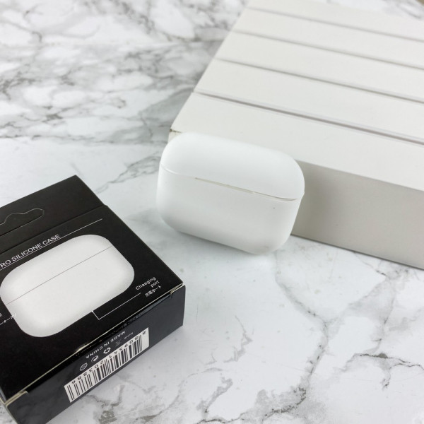Чехол Airpods Pro Silicone Case Slim White