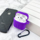Чехол Airpods 1/2 Silicone Case Violet
