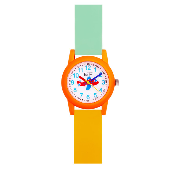 Дитячий годинник Better 002 Plane Orange-White