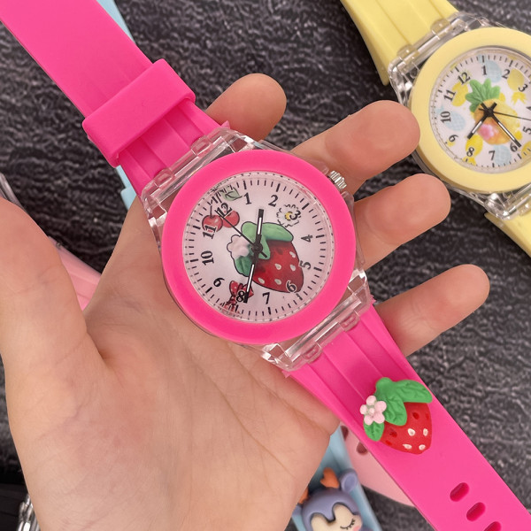 Дитячий годинник Better 005 Strawberry Pink-White