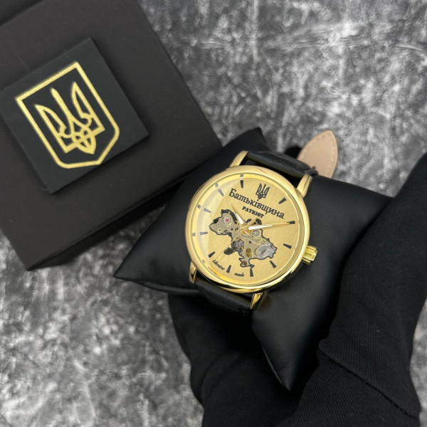 Годинник наручний Patriot 022 Automatics Батьківщина Gold-Gold