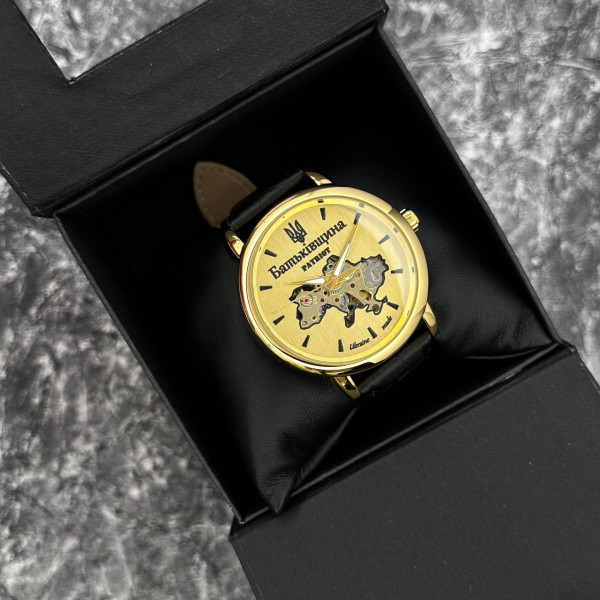 Годинник наручний Patriot 022 Automatics Батьківщина Gold-Gold