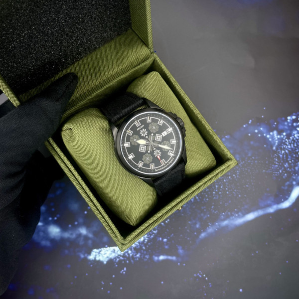 Часы наручные Awarder Embroidery Black-Army Green Black Automatic 10ATM