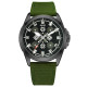 Часы наручные Awarder Embroidery Black-Army Green Green Battery 10ATM