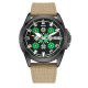 Часы наручные Awarder Embroidery Black-Green Khaki Automatic 10ATM