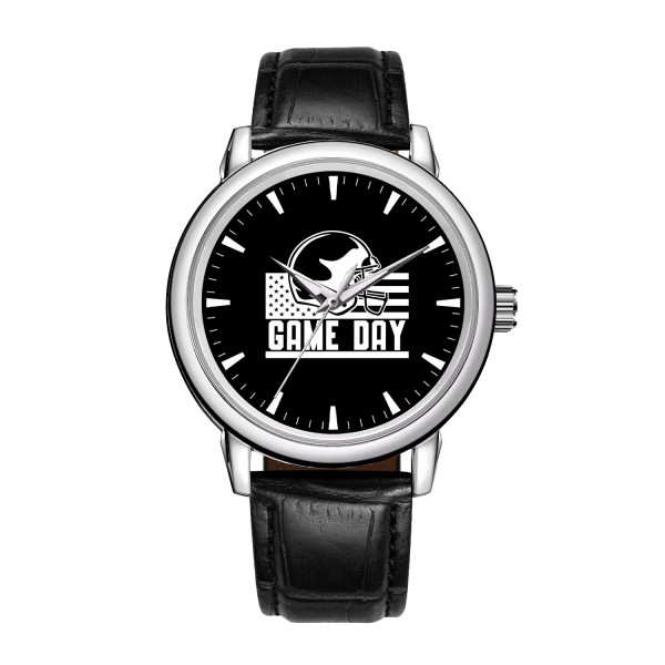 Football Watch with Leather Band Model 220114 - Custom Design