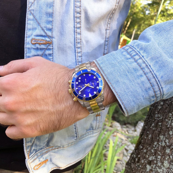 Chronte Nicolas Silver-Gold-Blue