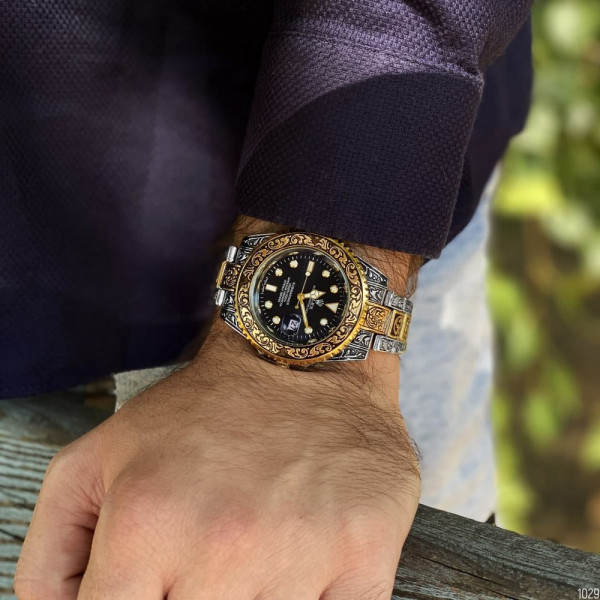 Rolex Submariner Pattern Silver-Gold